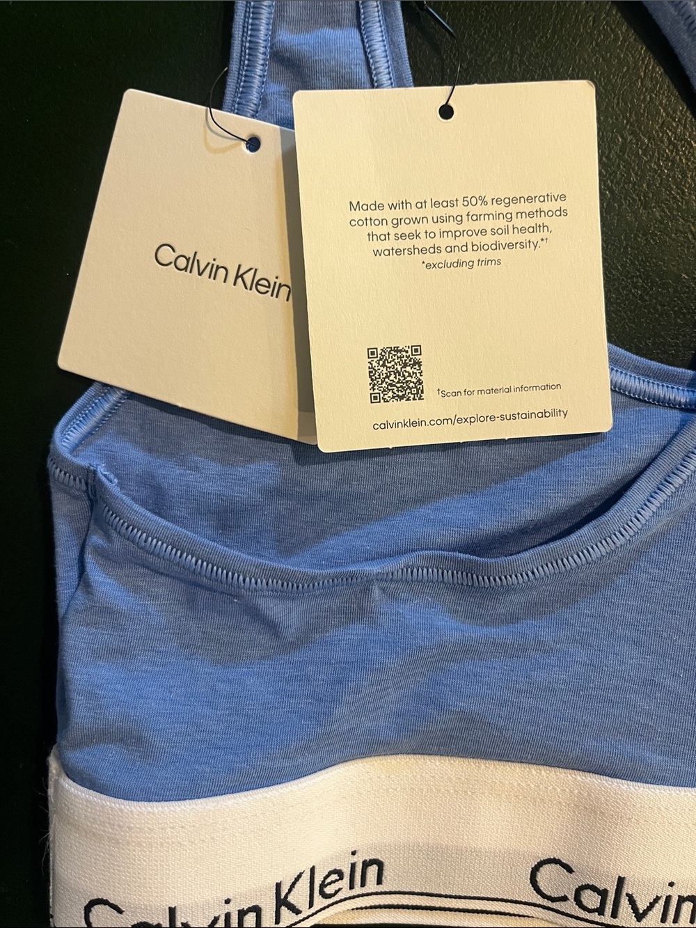 Calvin Klein Racerback Bralette - Picture 4 of 7
